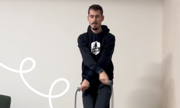Heel tap + Cross