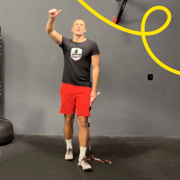 Trénink na footwork - Shuffle, Heels to Toe, High Knees, Swing kick